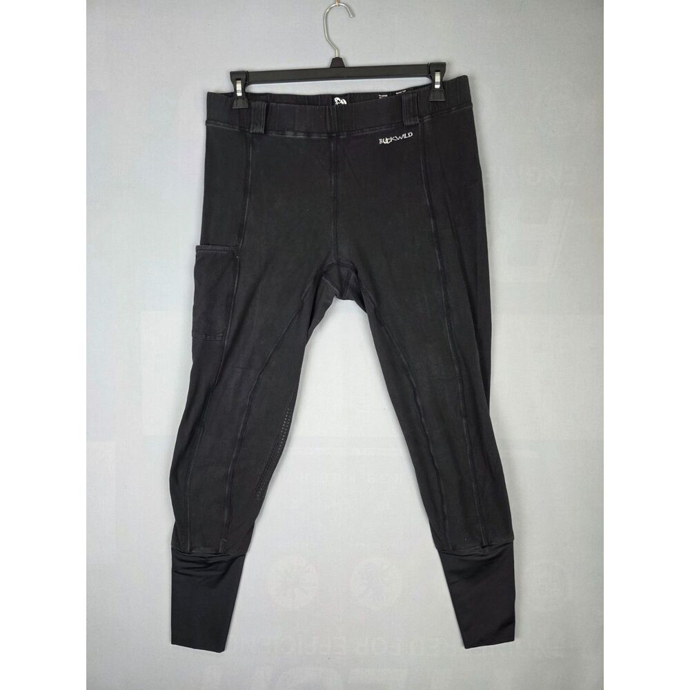 Buckwild Breeches Riding Tights 34R 92% Cotton Black